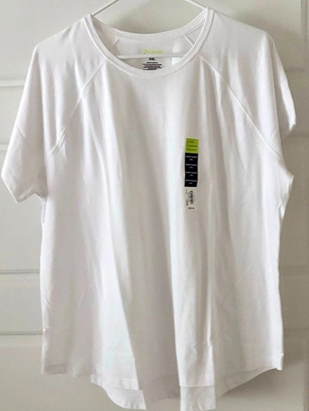 Tek Gear Essential Gear Tee Short Sleeve White XXL NWT